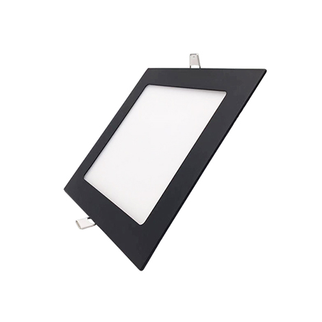 Recessed LED Panel Light Square/Black